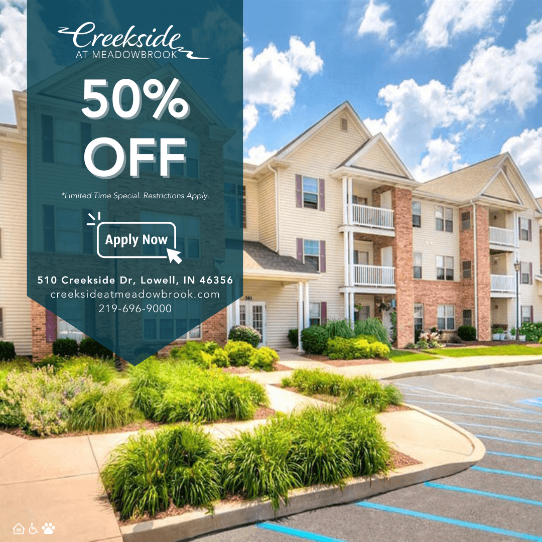 Apartments in Lowell, Indiana Creekside at Meadowbrook